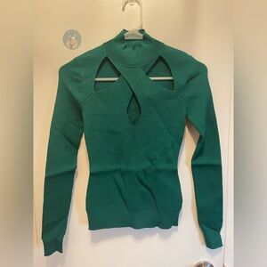 NWT Emerald Green Women's Sweater Size xxs with long sleeves